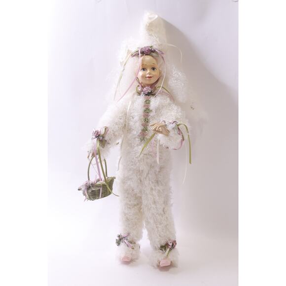 Vintage, Doll wearing Easter Rabbit Outfit, White, Decorative, ~ 251114-WH 824 - Picture 2 of 5